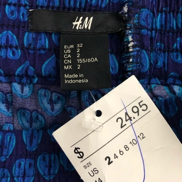 H&M wide leg crop pants, size 2 NWT - Picture 3 of 6